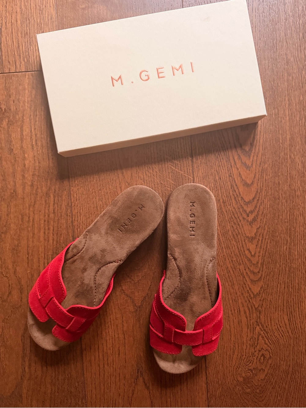 M. Gemi ‘The Cosima’ in Sunset Red Suede
